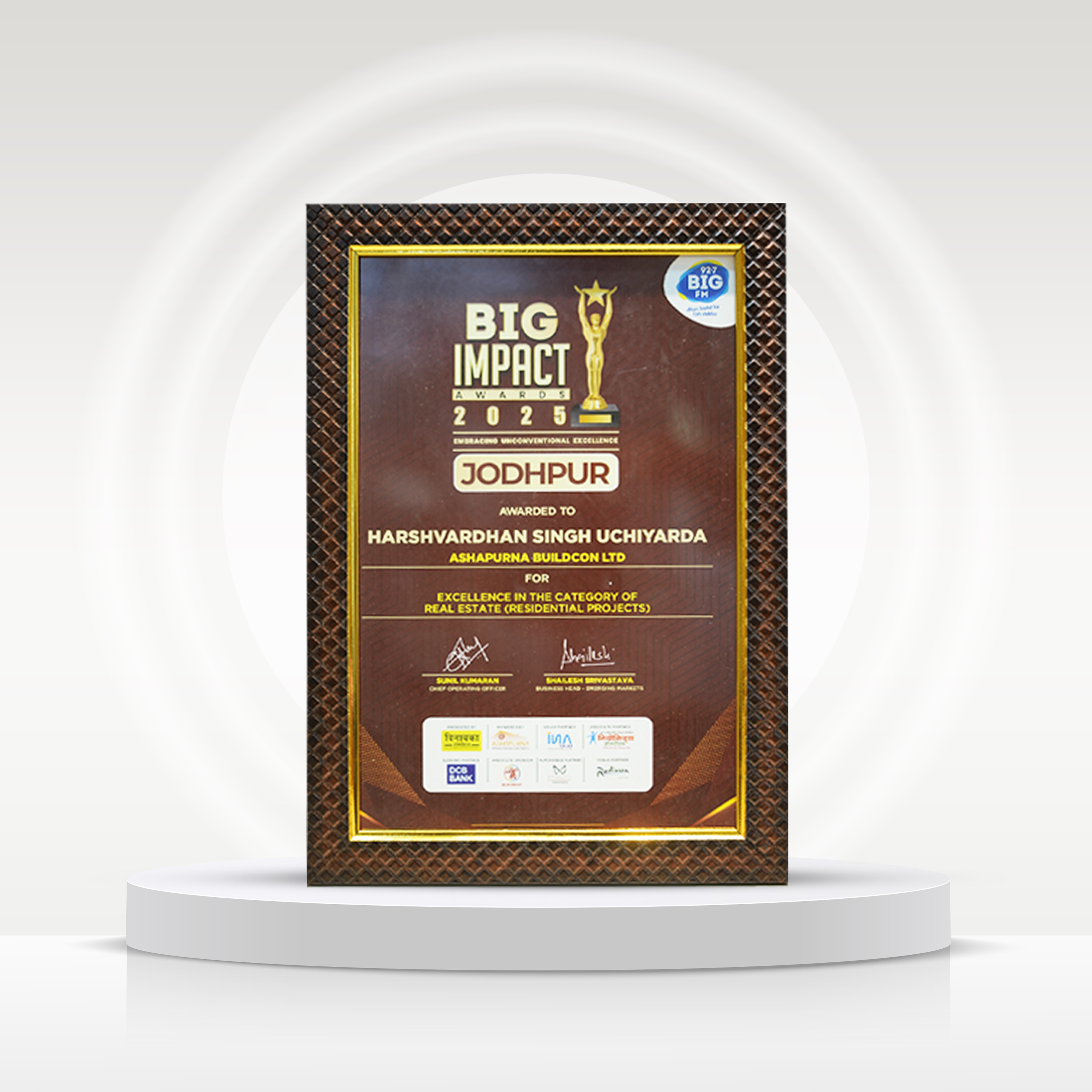 Big Impact Award (2025) for Excellence in Residential Real Estate